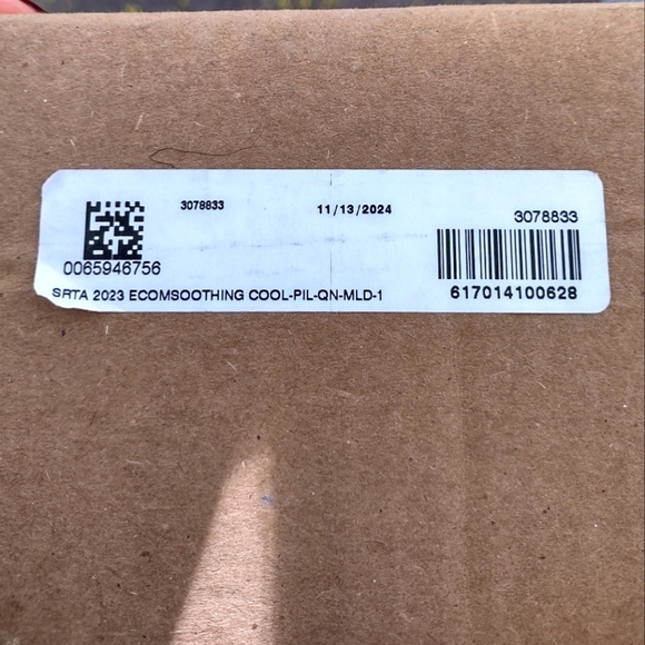 New In Box Serta Soothing Cool Gel Memory Foam Pillow Queen - Picture 9 of 11